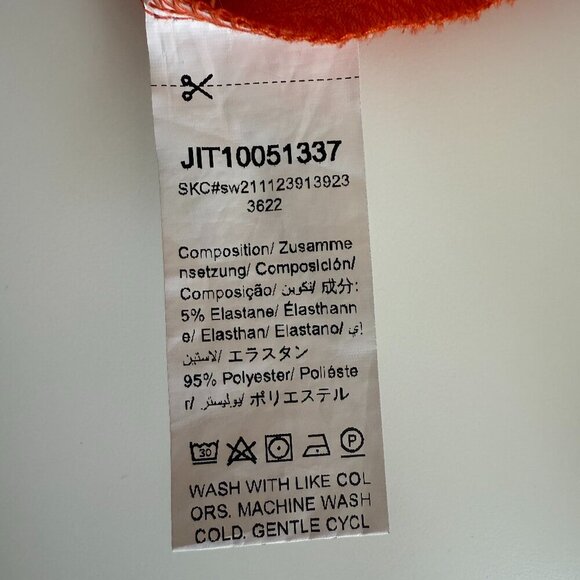 Amazon | Summer Split Hem Zip Back Mini Skirt Coral Orange Size S NWOT - Picture 3 of 5